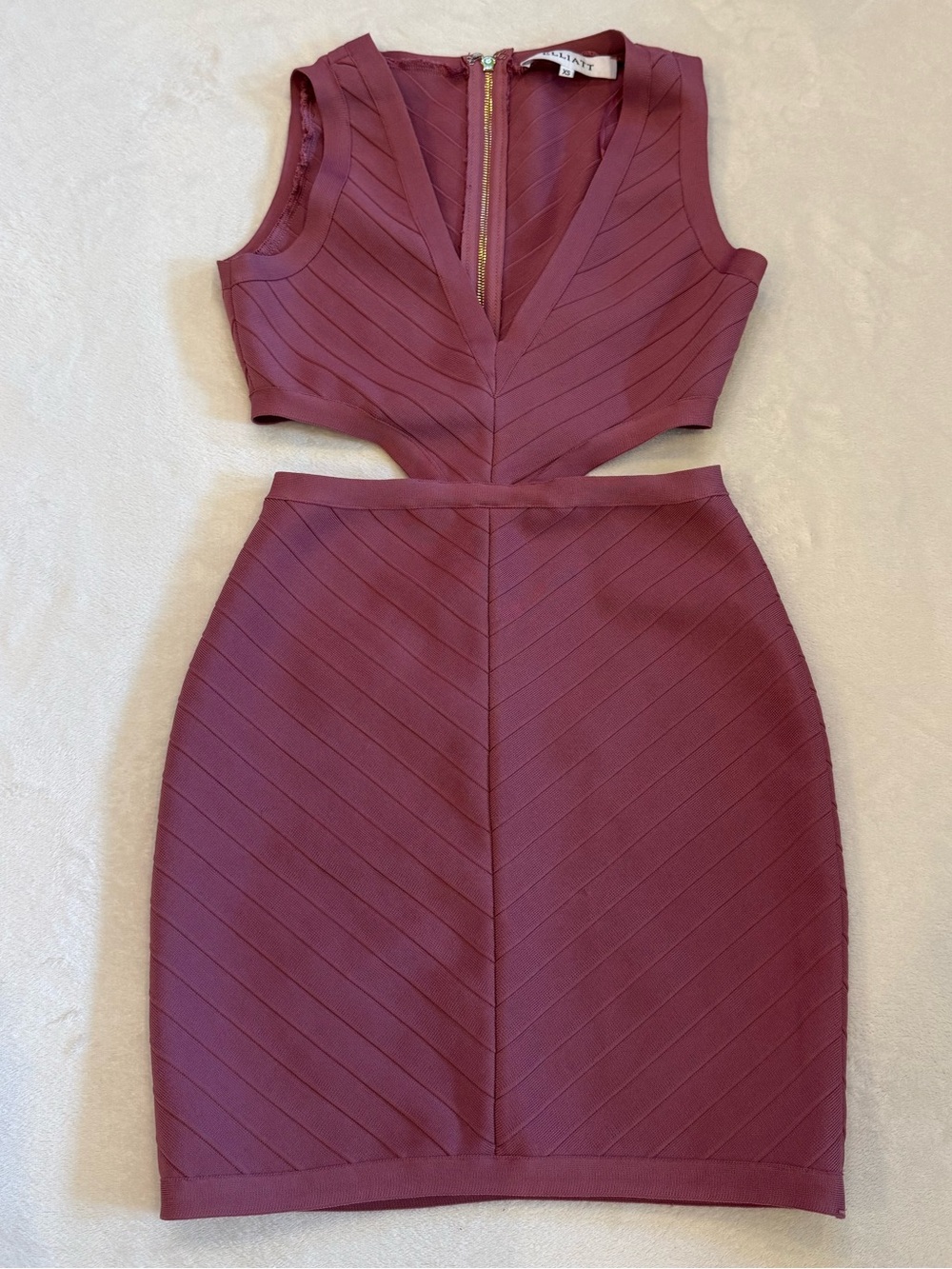 Elliatt Mauve Bandage Dress